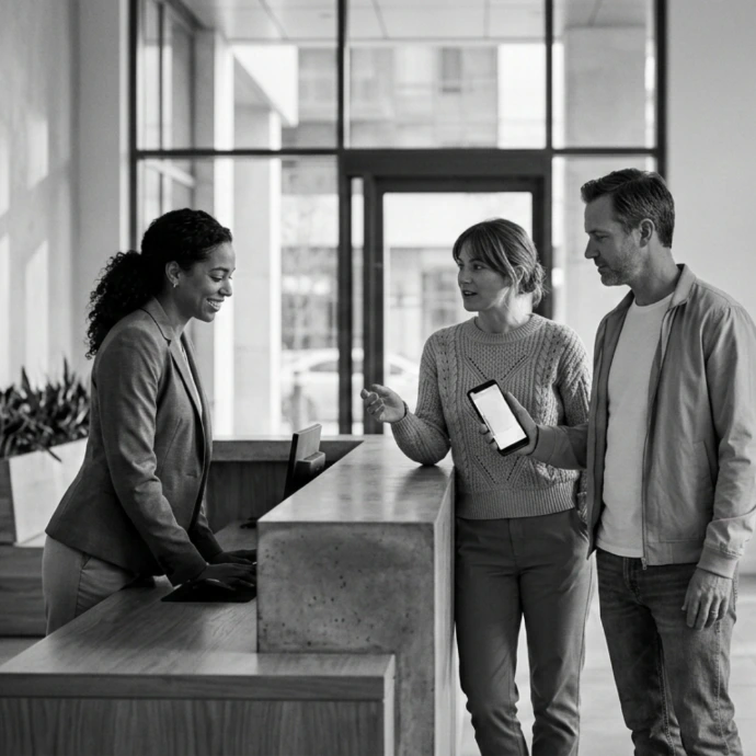 Pantalla de gestión de bitácora digital miTimbre.online mostrando registro de novedades y encomiendas en tiempo real.